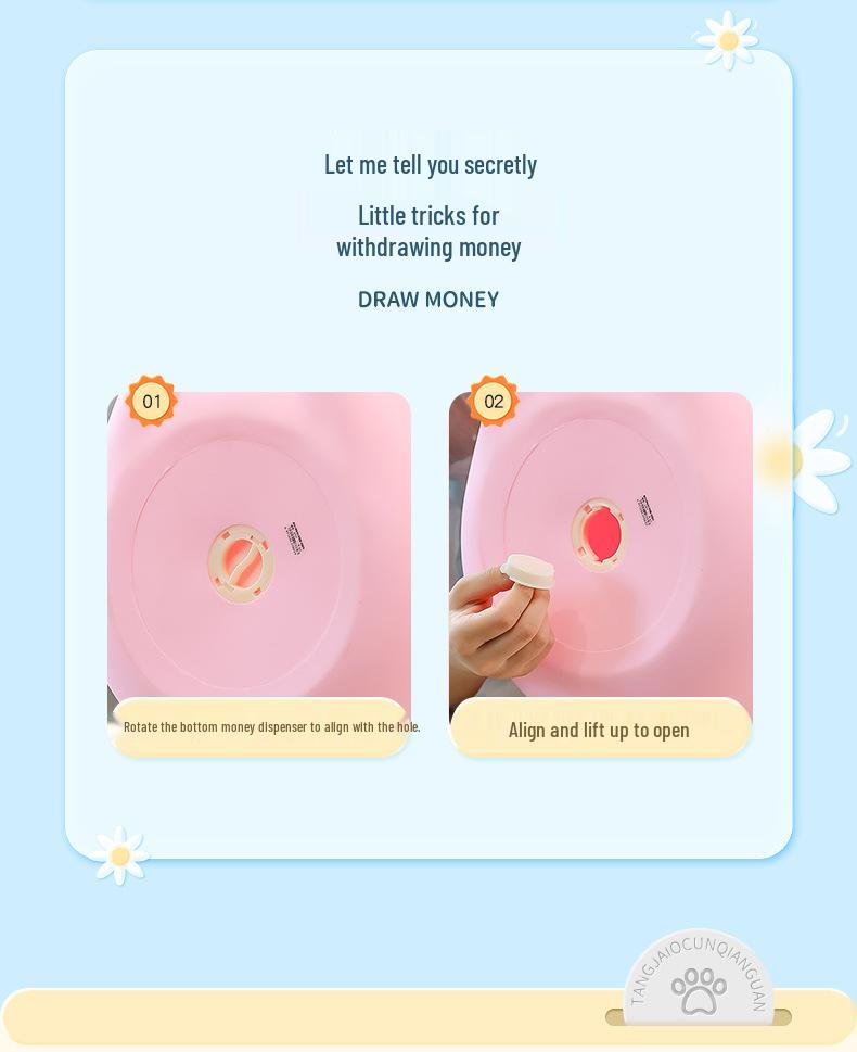 Cute Cartoon Piggy Bank - Drop-Resistant Vinyl, Ideal for Kids' Gifts: Children's Day, Valentine's, Birthdays