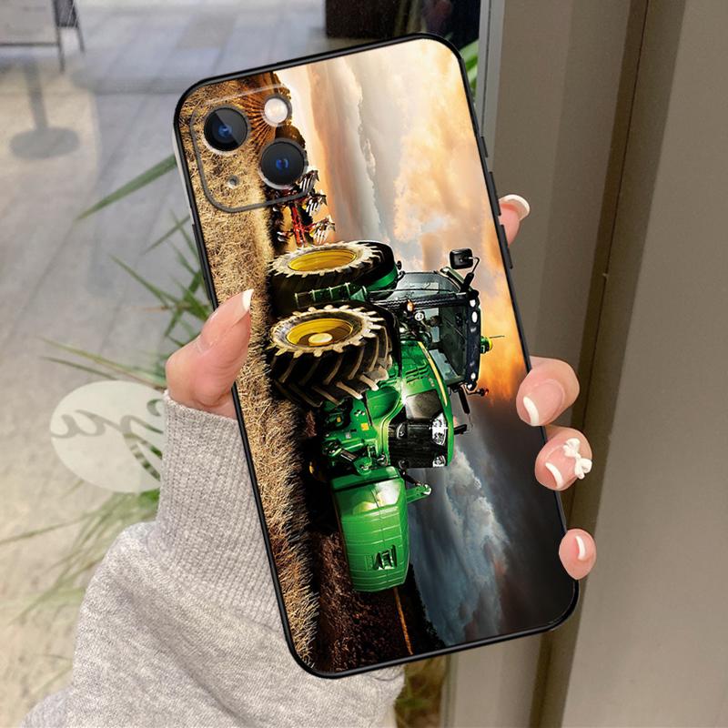 Farm Vehicle Tractor Case For iPhone 17 Pro Max 15 14 13 12 11 16 Pro Max Plus 12 13 Mini 16e 17 Air Back Cover