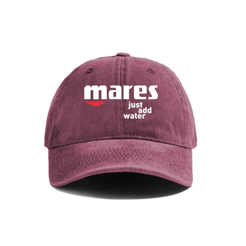 

Mares Just Add Water Distressed Baseball Cap Cool Unisex Women Retro Outdoor Summer Adjustable Gift Dad Hat Adjustable
