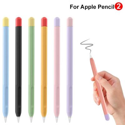 Duotone Silicone Case for Pencil Case 2nd Generation IPad Pencil Funda Apple Pencil Cover Compatible Magnetic Charging