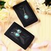WTEMPO Clear Window Paper Necklace Bracelet Jewelry Packaging Boxes Foldable DIY Earring Keychain Gift Boxes Perfect for Birthday Wedding