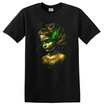 Drip Harder Graphic T Shirt Serpent Goddess Urban Streetwear Tee