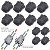 2pcs Black Cord Lock Bean Sportswear Accessories Toggle Clip Plastic Stopper  Outdoor Tool