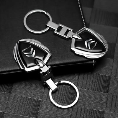Car Styling Logo Metal Badge Keychain Key Decoration Accessories For C4 C3 C5 C1 C2 Berlingo Celysee Cactus Picasso Saxo