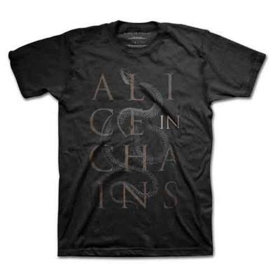 Alice In Chains Snakes T-Shirt Black New Unisex T-Shirt