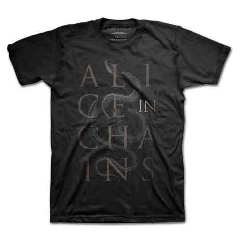 Alice In Chains Snakes T-Shirt Black New Unisex T-Shirt XL