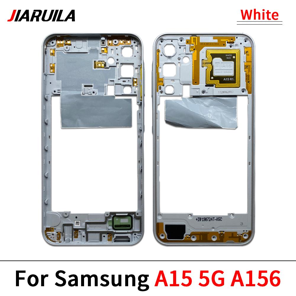 Housing Middle Frame Plate Case With Back Rear Camera Lens Repair Parts For Samsung A05 A05S A15 4G A155F 5G A156B
