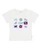 ESCAPEFROM Unicorn Bingo Print Slim Fit Short Sleeve T-Shirt Black