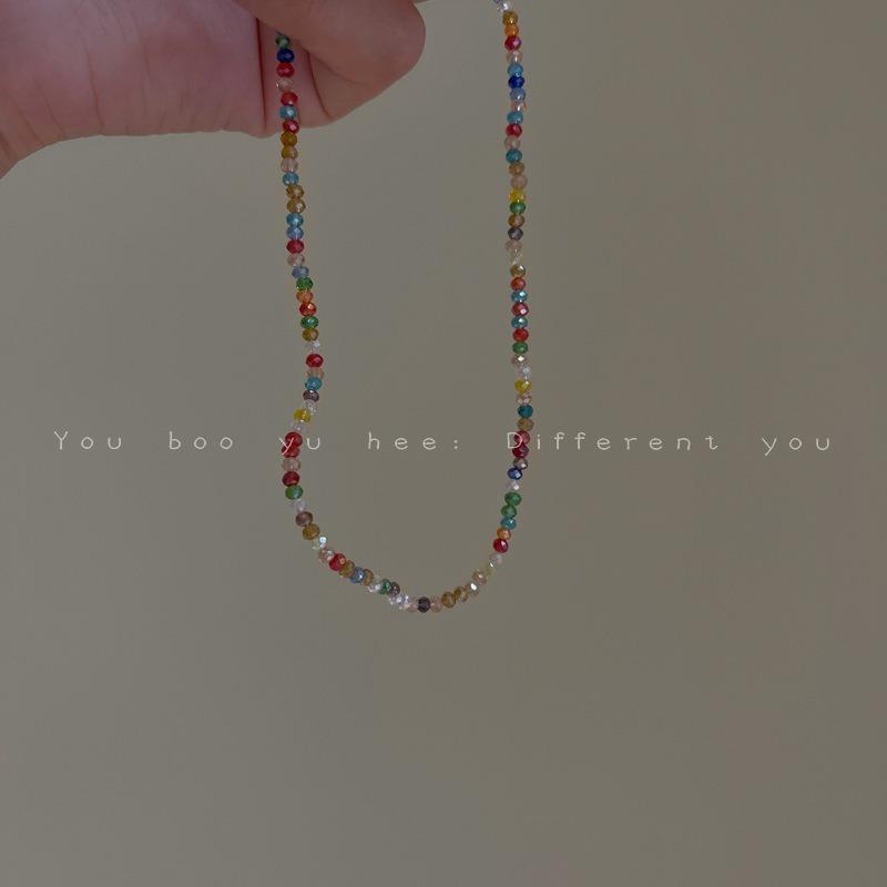 Summer Pearl Double-Layered Heart Necklace for Women - High-end Design, Small-Scale, Layered, Delicate Collar Chain Necklace