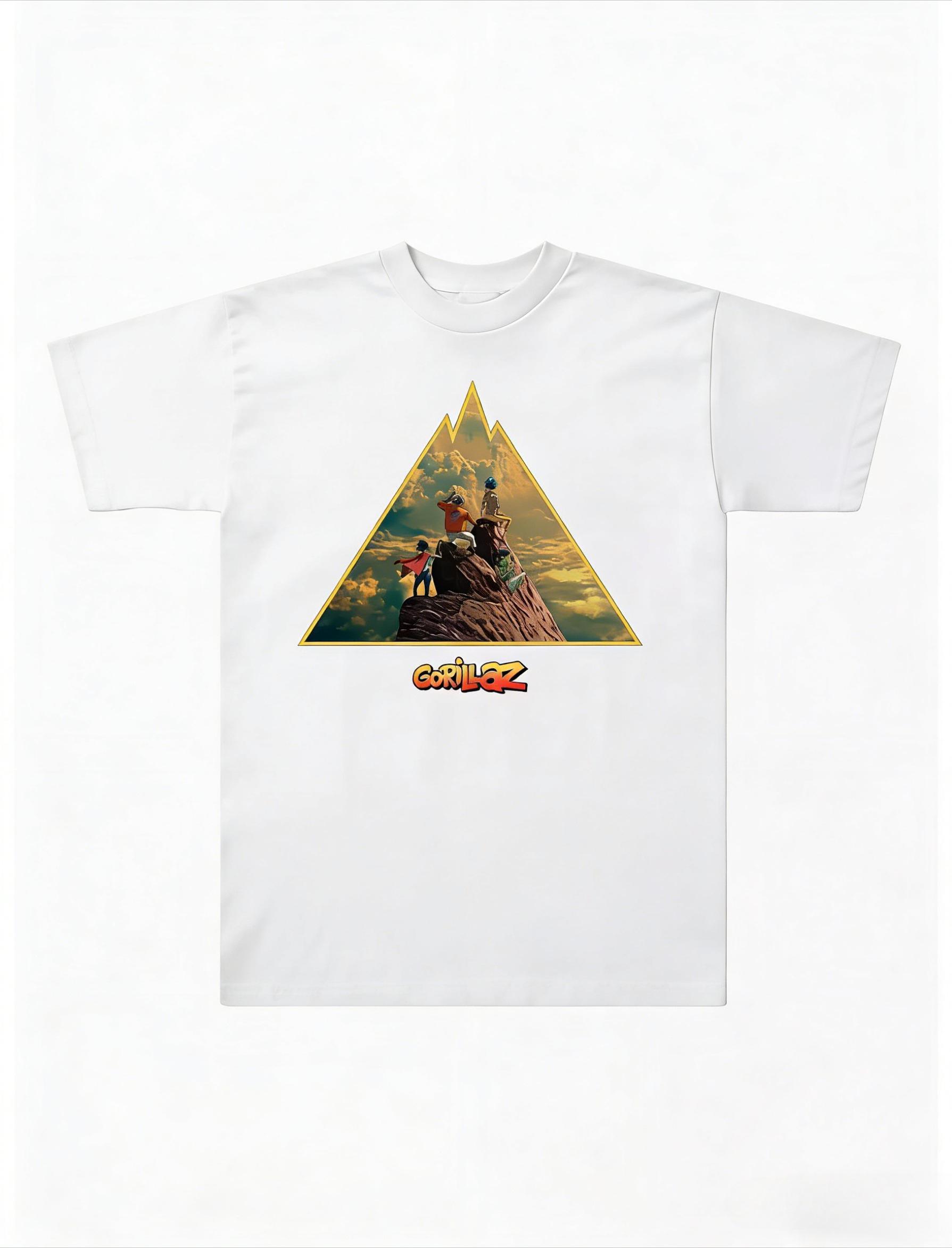

2026 Gorillaz The Mountain Album T Shirt Unisexs and Womens Cotton Summer Clothes Hip Hop Fashion Tshirt Streetwear Unisex S