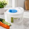 Multi Functional Vegetable Slicer Salad Spinner, Manual Quick Drying Fruit Washer, with Kitchen Tool for Vegetables Slicing Blade Design, Dryer