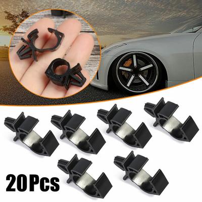 0.43inch 20x Car Harness Automatic Route Clamp Bellows Buckle
