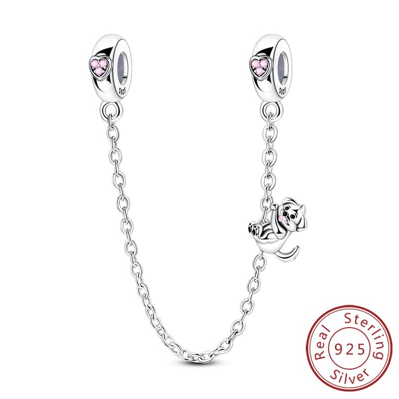 New Copper Charms Beads Pendant Cherry Lemon Heart Tower Charm For Original Bracelet Pendant Woman Girl Jewelry