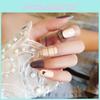 Instagram Famous Grid Pattern Fake Nails Pre-made Nail Art Stickers S69