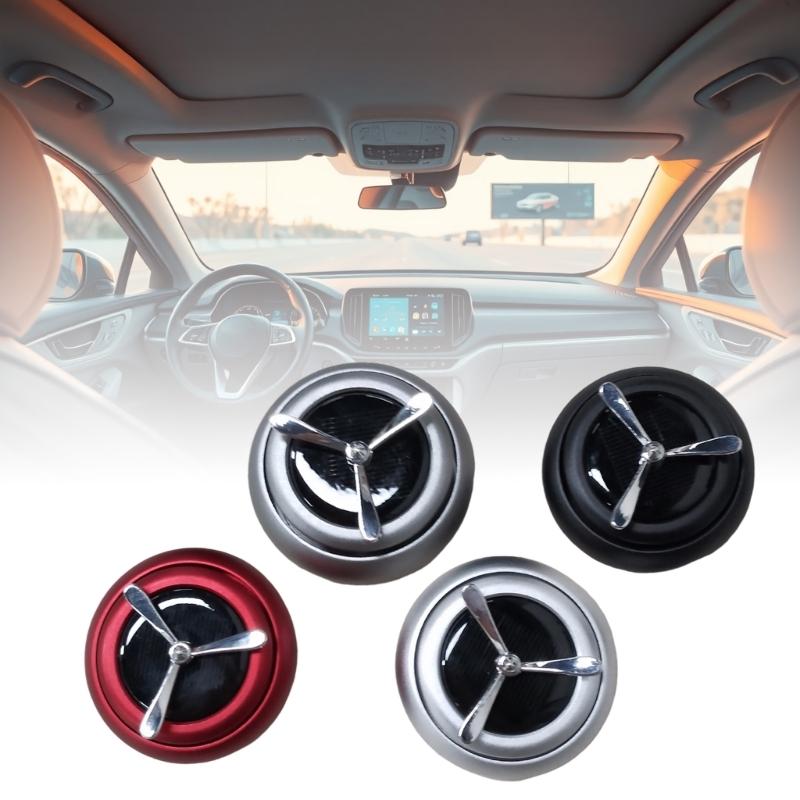 Solar Operated Rotating Vehicle Air Freshener With Natural Fragrances Metal Decors For Automotive Home Use