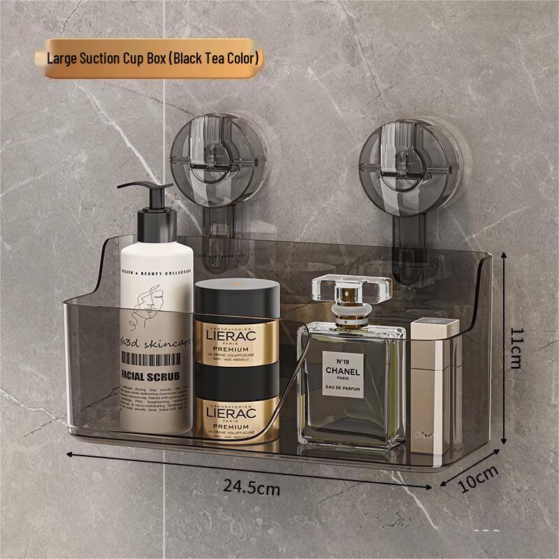 Transparent Suction Cup Soap Dish 2-Pack