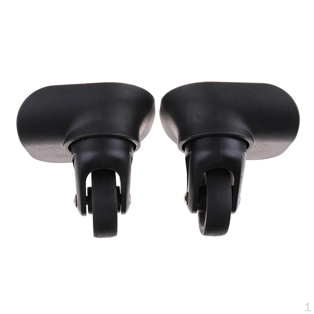 

1 Pair Black Replacement Luggage travel Parts 9.5x5cm