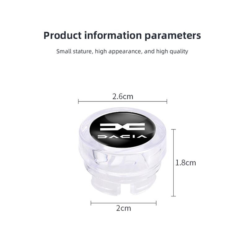 Car Cigarette Lighter Cover DustProof Decoration Cap For Dacia Logan Sandero Duster Lodgy Spring Stepway Bigster Jogger Dokker