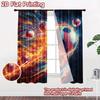 2D flat Photography Backdrop Party Backdrop Fiery Soccer Balls 100% Polyester Family Party Decoration Perfect for Holiday