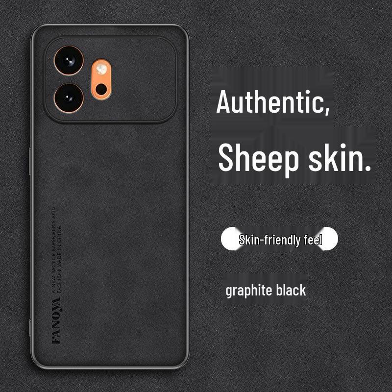 Compatible with Honor 600 Vitality Edition: Lambskin Solid Color Drop-Proof Phone Case