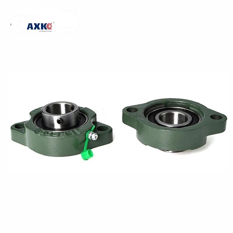 2PCS  Outer Spherical Bearing with Short Foot Diamond Housing SBLF 201 202 203 204 205 206 207 ert Bearing