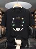 Trendy Korean Slogan Cute Sheep Print Casual Black Short Sleeve Tshirt Unisex And Unisex Crew Neck Positive Quote Tee For Daily