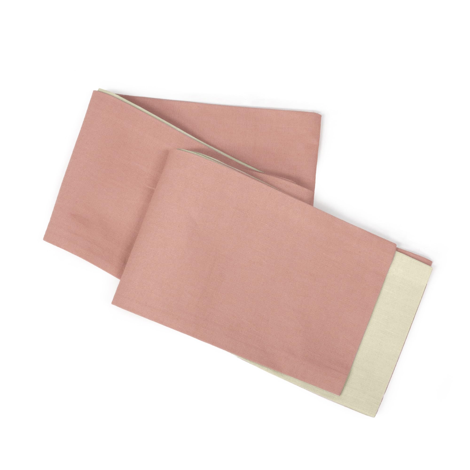 

Linen plain obi yukata obi thin obi hemp fabric summer kimono [kimono cafe] half-width (pink) рожевий