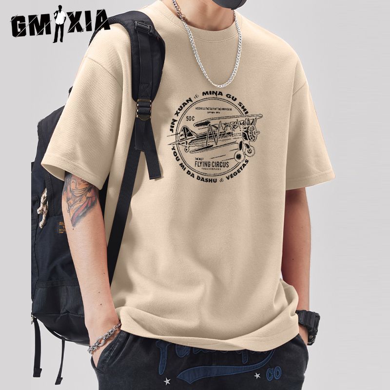

GMXIA Men s Fashion Casual Summer Spring Tops & T-shirts XXXL хакі