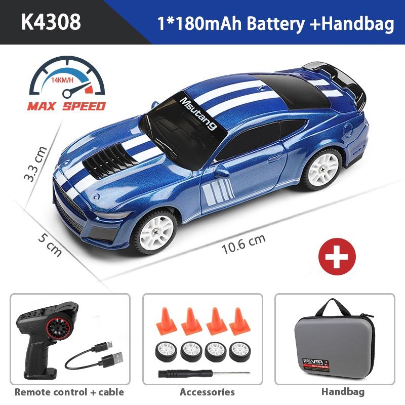 

WLtoys 1:43 K4308 2.4G Racing Mini RC Car 14KM/H 4WD Electric High Speed Remote Control Drift Toys for Children Gifts синій