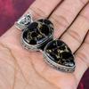 Copper Black Tourmaline Handmade Gemstone Pendant, 925 Solid Sterling Silver Pendant Antique Jewelry, For Engagement Gift