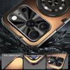 Matte PC Phone Case For iPhone 17 17 Pro 17 Pro Max Metal Lens Frame 360° Rotatable Magnetic Kickstand Shockproof Protective Cover