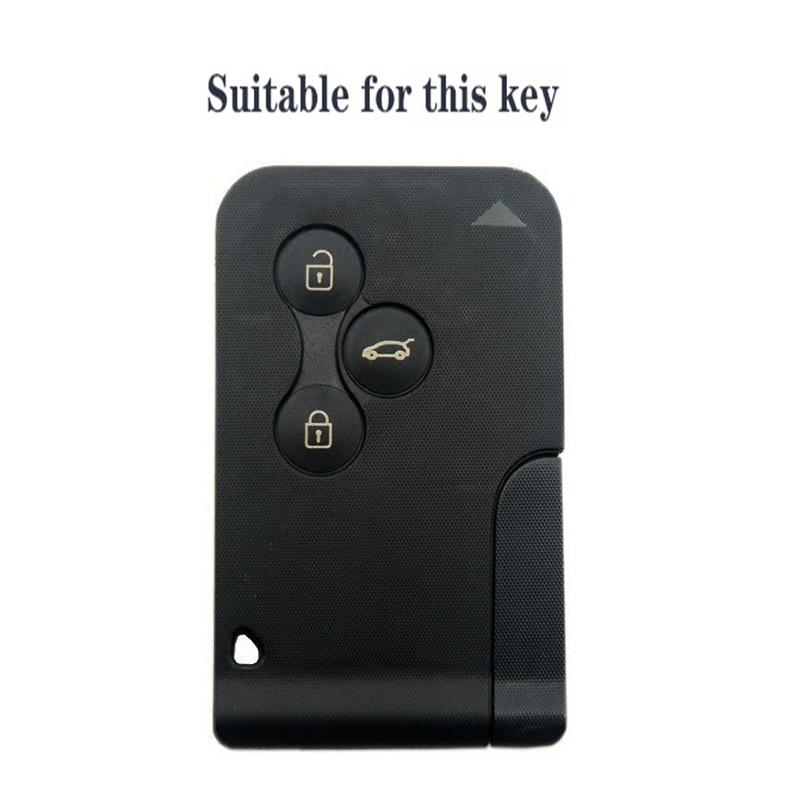 For Renault Kadjar Captur Clio Megane 2 3 4 Rs Koleos Logan Scenic Duster Card Silicone Car Remote Key Case Cover Accessories