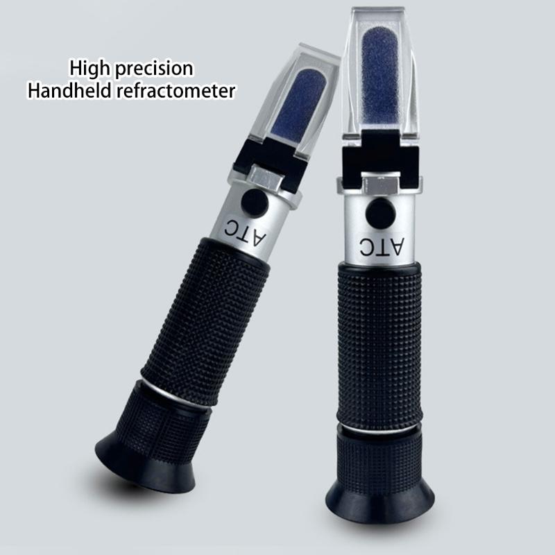 Portable Handheld Sugar Refractometer For Testing Drinks Fruit Juice Sugar Measurement And Density In Ocean Water