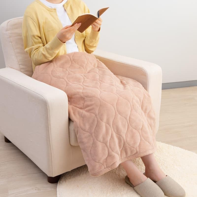 Zenken Electromagnetic Wave Reduction Electric Lap Blanket (Low Power Type), Energy-Saving, Washable, 3-Way, Cotton Meyer with Snap Buttons, ZR-05LR