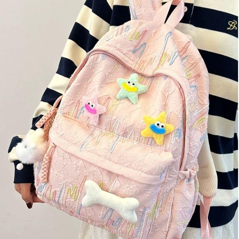 Large Capacity Students Schoolbags Fashion Casual Daypack Girls Rucksack  Outing