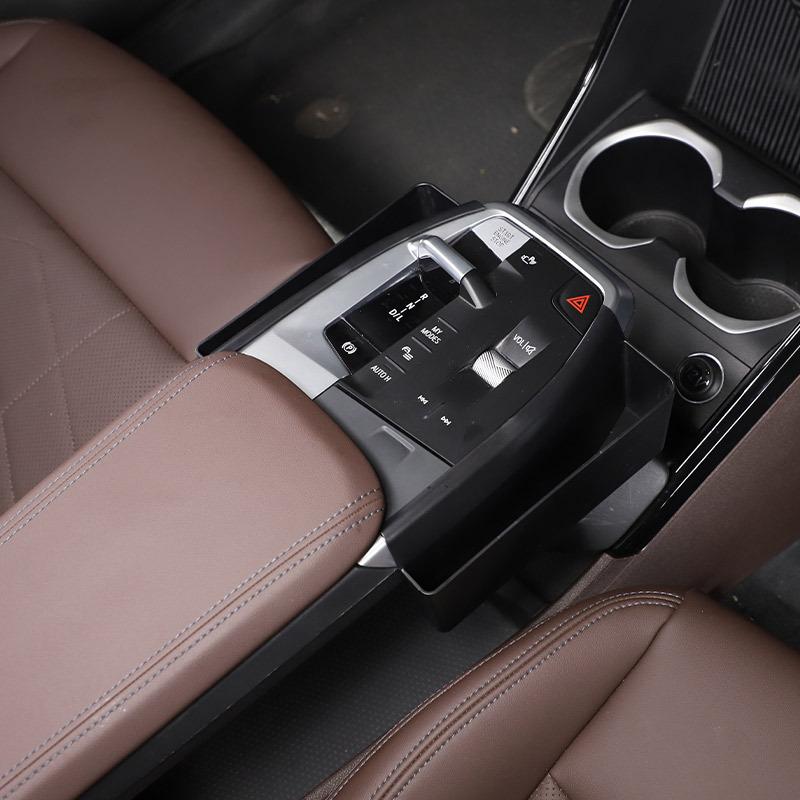 For BMW X1 U11  2024 ABS Black Center Console Side Storage Box Multi-Function Mobile Phone Tray Car Interior Accessories