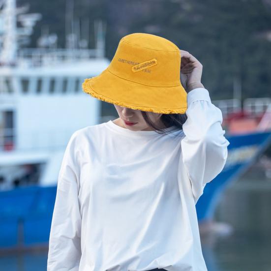 Fishermen Hat with Neck Protection Furry Trim Wide Brim Lightweight Sun Hat