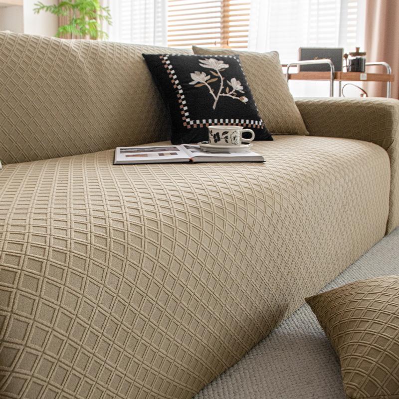 Minimalist Style Thickened Polar Fleece Sofa Cover New Autumn and Winter Anti Slip Sofa Cover All Inclusive Universal Cover