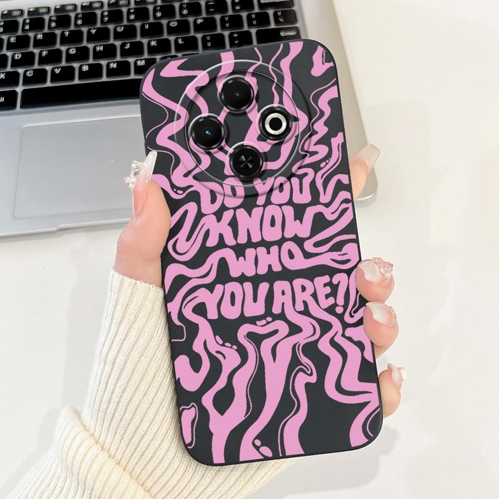 Spark30C Cover For Tecno Spark 30C 2024 Case Cute Cartoon Girl Cover Soft Silicone Phone Case For Spark 30 C Spark30 Full Bumper