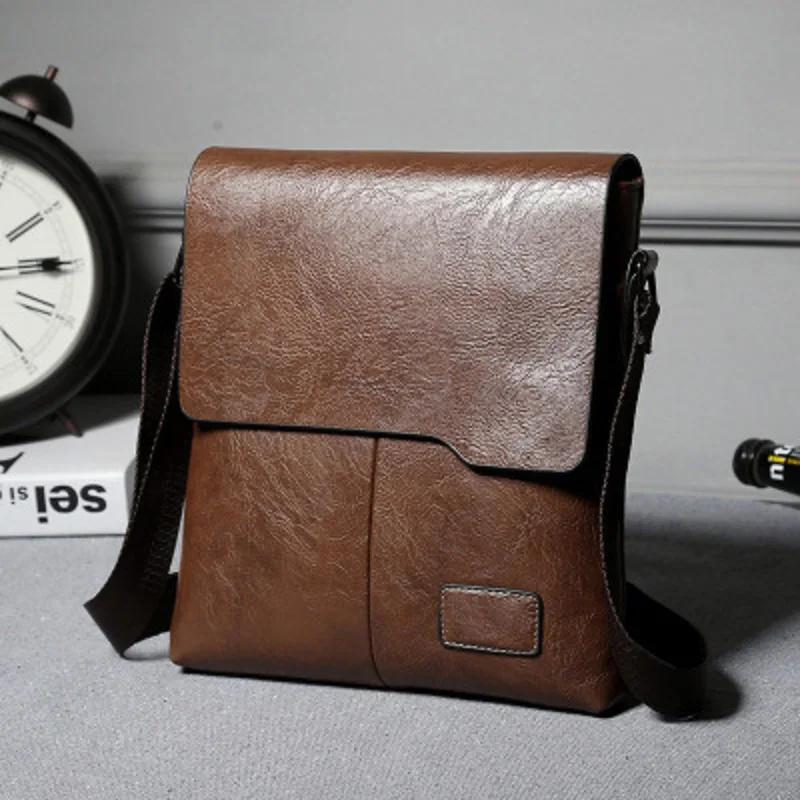 Neueste Mann Messenger Bag Männer Pu Leder Schulter Taschen Business Umhängetasche Casual Bag Vintage Handtasche