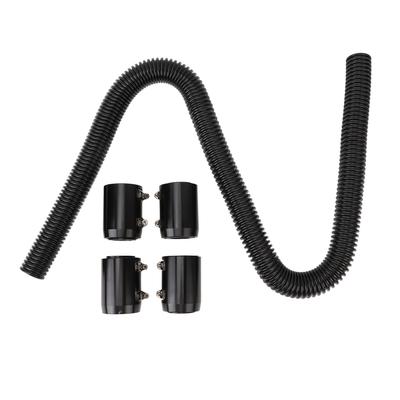 48 Zoll Kühler Flexibler Kühlwasserschlauch-Satz Universal Hitzebeständig Edelstahl Wärmeableitungsschlauch-Set mit