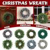 50cm Christmas Wreath Artificial Flower Decoration Wreath Door Hanging Wall Hanging With Lightstrip