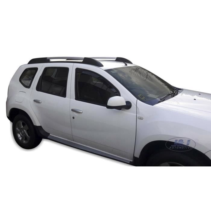 Déflecteurs d'air - J&amp;J AUTOMOTIVE - Dacia Duster 2010-2017 - Fumé - Acrylique renforcé - Installation facile