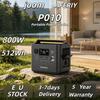 Aferiy P010 Tragbare Powerstation 800W 512Wh Outdoor-Generator 8 Ausgänge 1,5H Vollständige Aufladung 3500+ Zyklen Lifepo₄-Akku - EU-Stecker