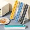 Magnetic Wall Mounted Plastic Wrap Dispenser Kitchen Cling Film Tin Foil Cutter Organizer