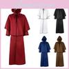 Vintage Guide Robe Hooded Cloak For Halloween Cosplay- 5 Colors