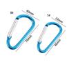 10pcs Aluminium Zinc Zinc Alloy Hiking D-shape Keychain Fishing Carabiner Buckle Keychain Hook