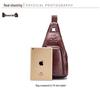 Captain Cow Men's Genuine Leather Multifunctional Crossbody Chest Bag
