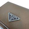Used PRADA Prada Saffiano Trifold Wallet Brown