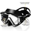 Anti-Leak Dive Swimming Goggles Tempered Glass Swim Mask Goggles with Nose Cover Professional Snorkeling Gear